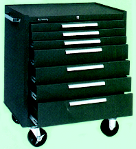 CABINET TOOL ROLLER STEEL 7 DRAWER 29X20X35 - Roller Cabinets